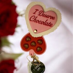 Bath & Body Works Heart “I Deserve Chocolate” Pocketbac Sanitizer Holder